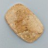 Pietra Paesina Naturale Forma Cuscino Piatto Cabochon Liscio Fatto a Mano 38X24X5mm 7,85gm 1pz