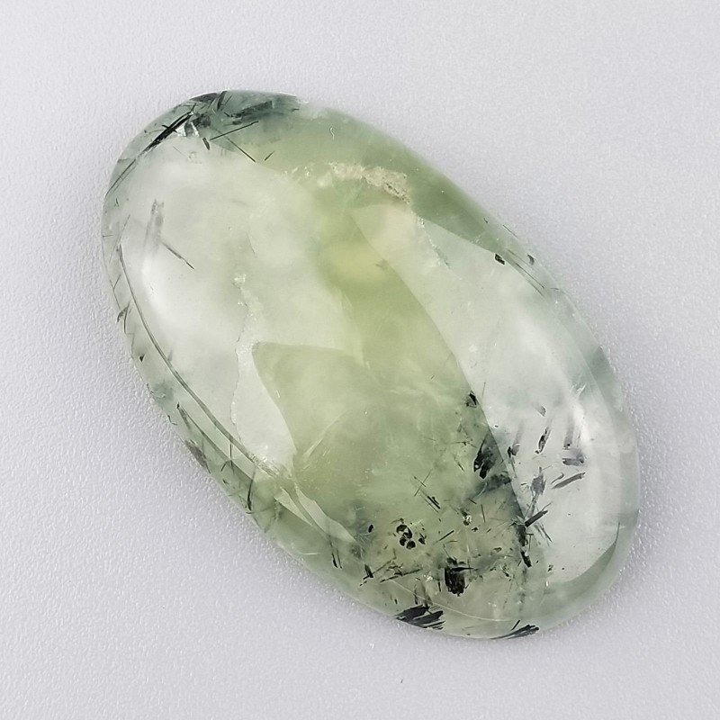 Prehnite Naturale Forma Ovale Piatto Cabochon Liscio Fatto a Mano 40X24X8mm 14,30gm 1pz Prehnite Naturale Forma Ovale Piatto Cabochon Liscio Fatto a Mano 40X24X8mm 14,30gm 1pz