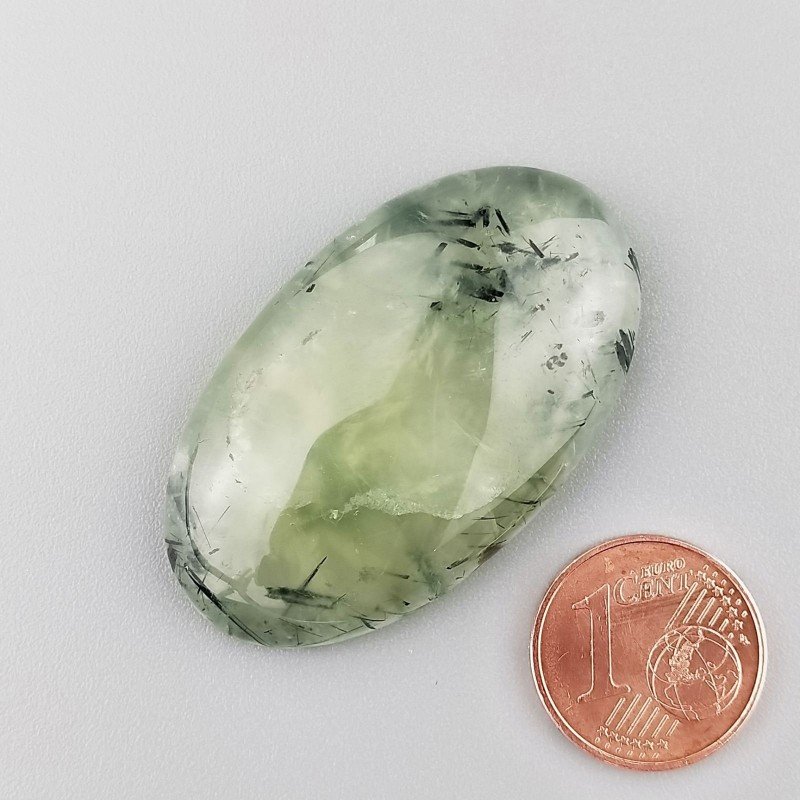 Prehnite Naturale Forma Ovale Piatto Cabochon Liscio Fatto a Mano 40X24X8mm 14,30gm 1pz Prehnite Naturale Forma Ovale Piatto Cabochon Liscio Fatto a Mano 40X24X8mm 14,30gm 1pz