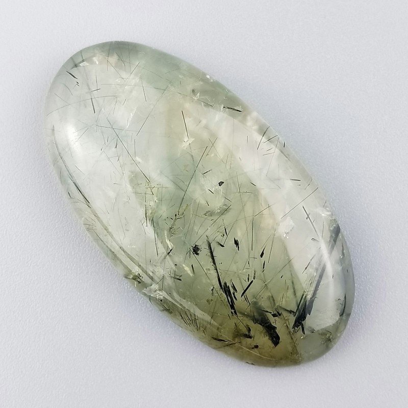 Prehnite Naturale Forma Ovale Piatto Cabochon Liscio Fatto a Mano 49X26X8mm 19,50gm 1pz Prehnite Naturale Forma Ovale Piatto Cabochon Liscio Fatto a Mano 49X26X8mm 19,50gm 1pz