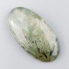 Prehnite Naturale Forma Ovale Piatto Cabochon Liscio Fatto a Mano 49X26X8mm 19,50gm 1pz