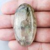 Prehnite Naturale Forma Ovale Piatto Cabochon Liscio Fatto a Mano 49X26X8mm 19,50gm 1pz