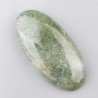 Prehnite Naturale Forma Ovale Piatto Cabochon Liscio Fatto a Mano 50X24X8mm 17,30gm 1pz