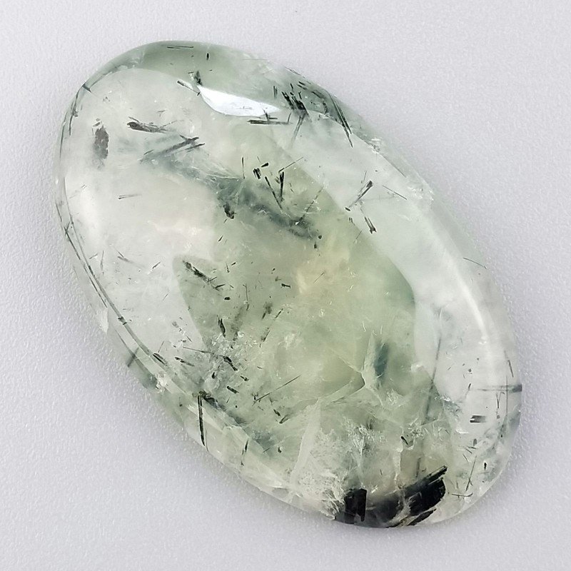 Prehnite Naturale Forma Ovale Piatto Cabochon Liscio Fatto a Mano 42X26X6mm 13,25gm 1pz Prehnite Naturale Forma Ovale Piatto Cabochon Liscio Fatto a Mano 42X26X6mm 13,25gm 1pz