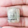 Prehnite Naturale Forma Cuscino Piatto Cabochon Liscio Fatto a Mano 22X18mm 6,69gm 1pz