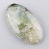 Prehnite Naturale Forma Ovale Piatto Cabochon Liscio Fatto a Mano 42X23X7mm 13,00gm 1pz