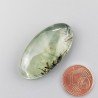 Prehnite Naturale Forma Ovale Piatto Cabochon Liscio Fatto a Mano 36X18X8mm 10,45gm 1pz