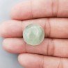Prehnite Naturale Forma Tondo Piatto Cabochon Liscio Fatto a Mano 19X19X10mm 30,55 Carati 1pz