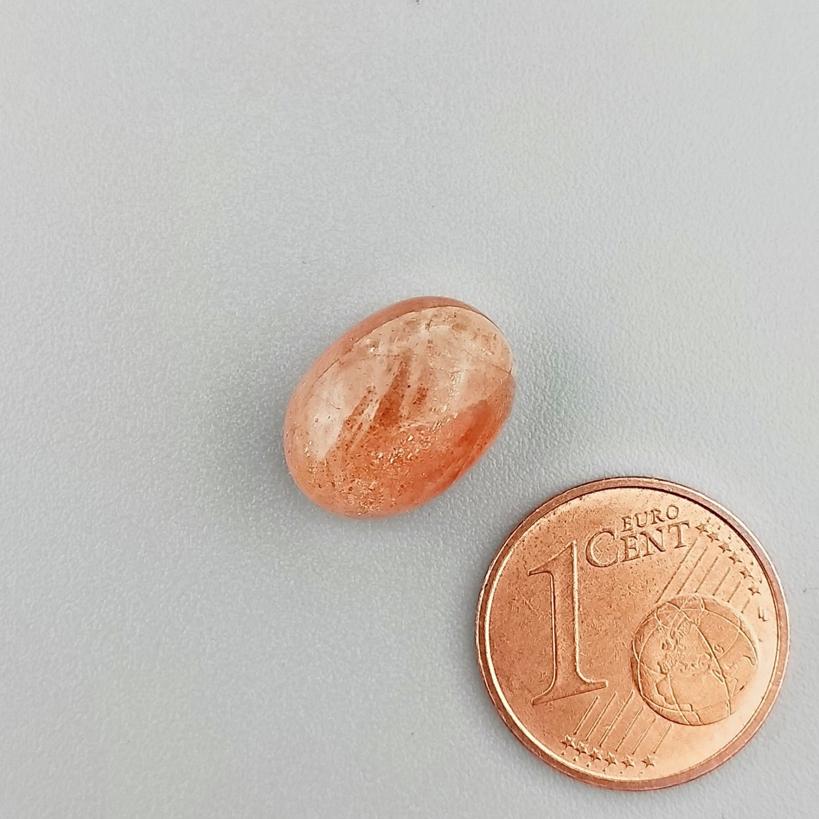 Pietra Di Sole 'Eliolite' Naturale Forma Ovale Piatto Cabochon Liscio Fatto a Mano 13X9X6mm 6,85 Carati 1pz