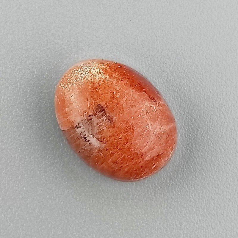 Pietra Di Sole 'Eliolite' Naturale Forma Ovale Piatto Cabochon Liscio Fatto a Mano 14X11X6mm 8,65 Carati 1pz