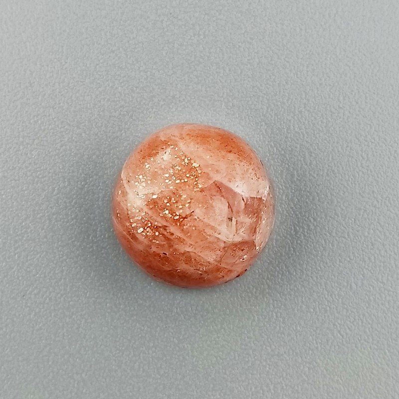Pietra Di Sole 'Eliolite' Naturale Forma Tondo Piatto Cabochon Liscio Fatto a Mano 11X11X5mm 5,50 Carati 1pz