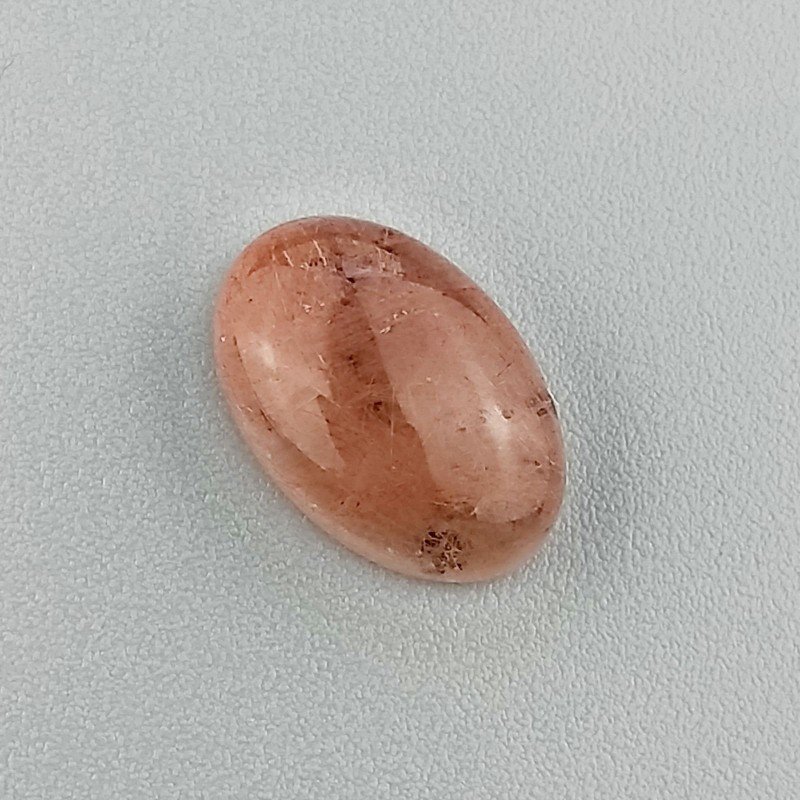 Pietra Di Sole 'Eliolite' Naturale Forma Ovale Piatto Cabochon Liscio Fatto a Mano 13X8X4mm 3,65 Carati 1pz