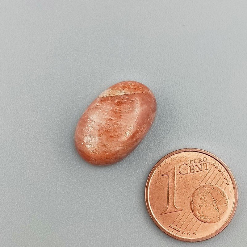 Cabochon di Pietra di Sole Eliolite Naturale Ovale, Piatto e Liscio, 17x11x6 mm, 9,00 ct, Fatto a Mano