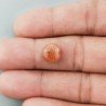 Pietra Di Sole 'Eliolite' Naturale Forma Tondo Piatto Cabochon Liscio Fatto a Mano 10X10X4mm 3,15 Carati 1pz