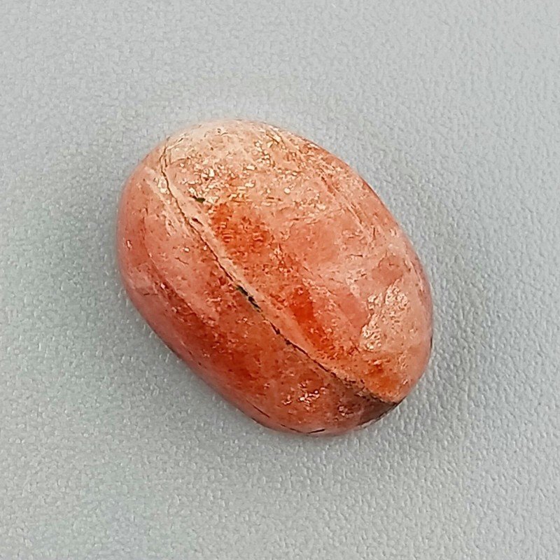 Pietra Di Sole 'Eliolite' Naturale Forma Ovale Piatto Cabochon Liscio Fatto a Mano 13X9X5mm 5,50 Carati 1pz