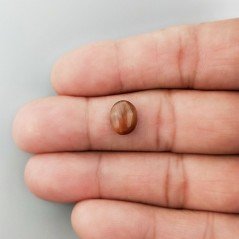 Pietra Di Sole 'Eliolite' Naturale Forma Ovale Piatto Cabochon Liscio Fatto a Mano 10X8X3mm 2,20 Carati 1pz