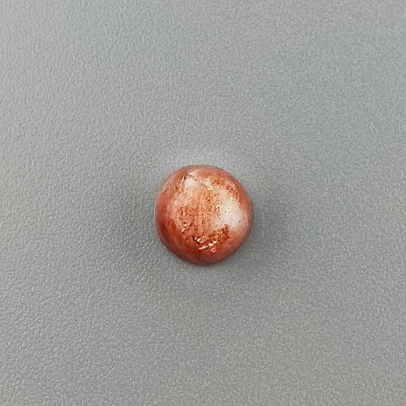 Pietra Di Sole 'Eliolite' Naturale Forma Tondo Piatto Cabochon Liscio Fatto a Mano 7X7X4mm 1,65 Carati 1pz