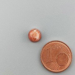 Pietra Di Sole 'Eliolite' Naturale Forma Tondo Piatto Cabochon Liscio Fatto a Mano 7X7X4mm 1,65 Carati 1pz