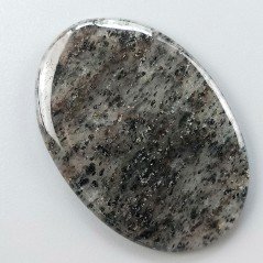 Quarzo Rutilato Moss Naturale Forma Ovale Piatto Cabochon Liscio Fatto a Mano 49X34mm 14.02gm 1pz