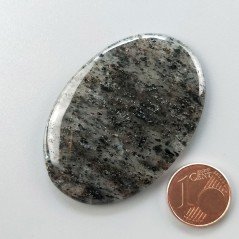 Quarzo Rutilato Moss Naturale Forma Ovale Piatto Cabochon Liscio Fatto a Mano 49X34mm 14.02gm 1pz