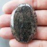 Quarzo Rutilato Moss Naturale Forma Ovale Piatto Cabochon Liscio Fatto a Mano 46X31mm 14.53gm 1pz