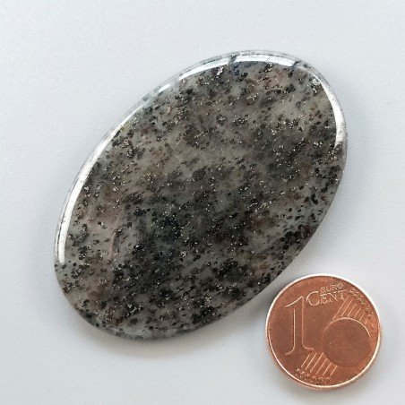 Quarzo Rutilato Moss Naturale Forma Ovale Piatto Cabochon Liscio Fatto a Mano 49X32mm 13.55gm 1pz