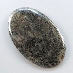 Quarzo Rutilato Moss Naturale Forma Ovale Piatto Cabochon Liscio Fatto a Mano 52X33mm 14.70gm 1pz