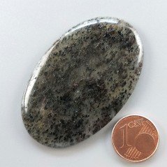 Quarzo Rutilato Moss Naturale Forma Ovale Piatto Cabochon Liscio Fatto a Mano 52X33mm 14.70gm 1pz