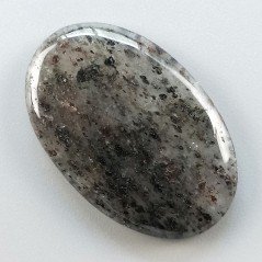Quarzo Rutilato Moss Naturale Forma Ovale Piatto Cabochon Liscio Fatto a Mano 38X24mm 8.60gm 1pz
