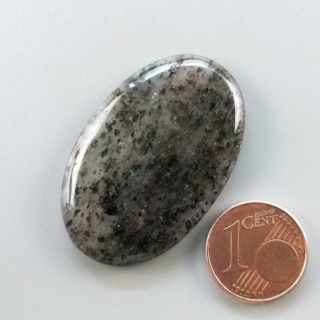 Quarzo Rutilato Moss Naturale Forma Ovale Piatto Cabochon Liscio Fatto a Mano 38X24mm 8.60gm 1pz