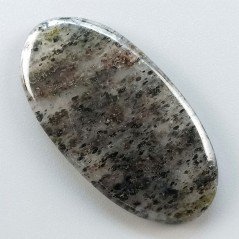 Quarzo Rutilato Moss Naturale Forma Ovale Piatto Cabochon Liscio Fatto a Mano 45X23mm 9.20gm 1pz
