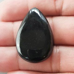 Ossidiana Arcobaleno Sheen Forma Goccia Piatto Cabochon Liscio Fatto a Mano 21X14X5mm 2,16gm 1pz