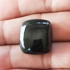 Ossidiana Arcobaleno Sheen Forma Quadrato Piatto Cabochon Liscio Fatto a Mano 21X20X8mm 5,90gm 1pz