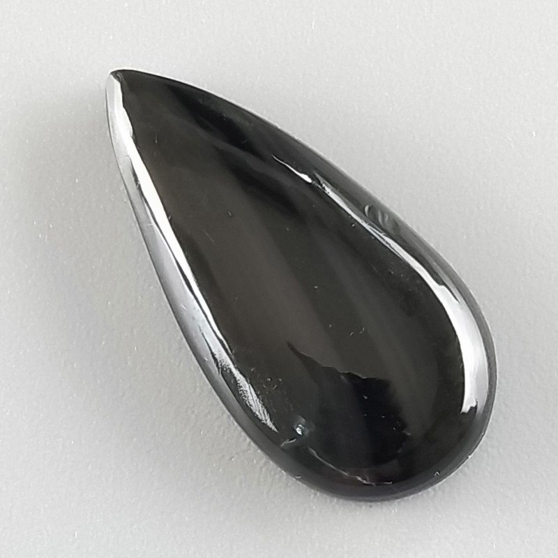 Ossidiana Arcobaleno Sheen Forma Goccia Piatto Cabochon Liscio Fatto a Mano 29X14X5mm 3,00gm 1pz