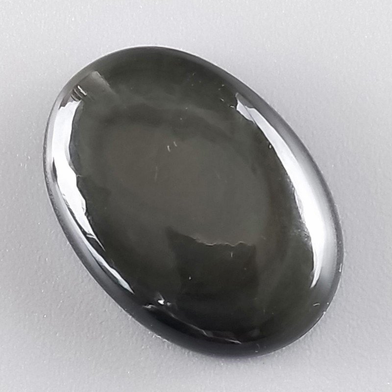 Ossidiana Arcobaleno Sheen Forma Ovale Piatto Cabochon Liscio Fatto a Mano 26X18X7mm 4,90gm 1pz