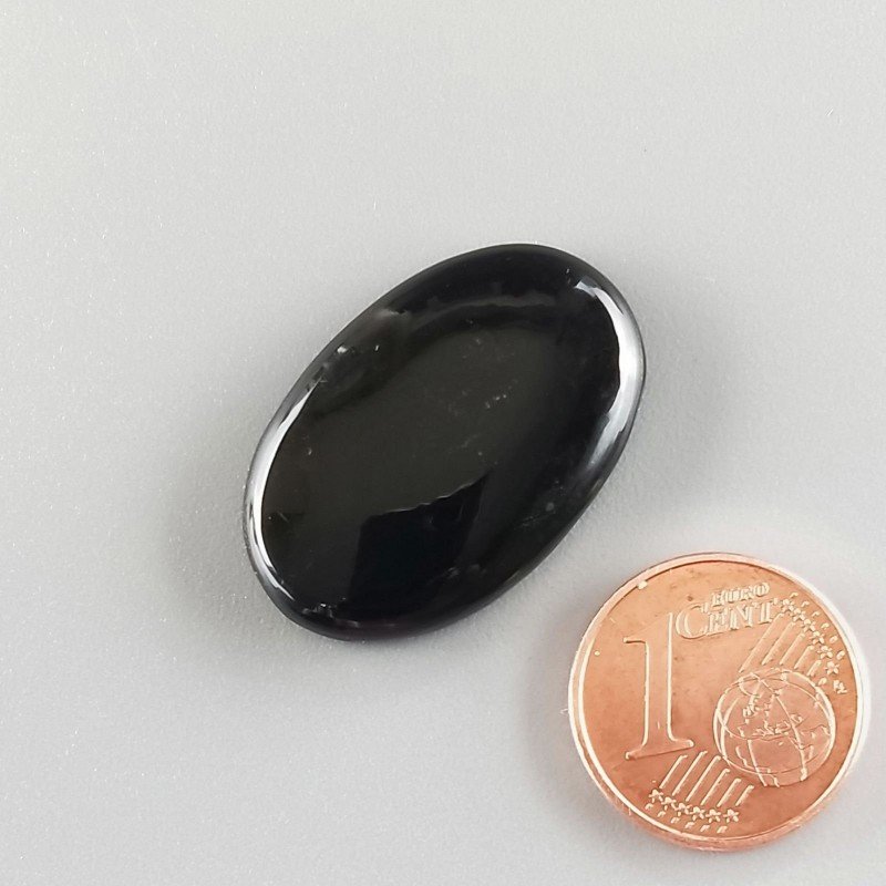 Cabochon di Ossidiana Arcobaleno Sheen Ovale, Piatto e Liscio, 26x17x5 mm, 3,40 g, Fatto a Mano