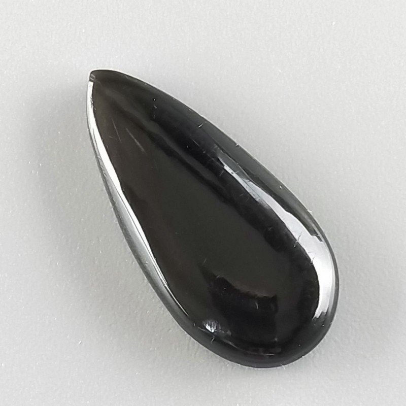 Ossidiana Arcobaleno Sheen Forma Goccia Piatto Cabochon Liscio Fatto a Mano 27X13X4mm 2,20gm 1pz