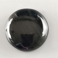 Ossidiana Arcobaleno Sheen Forma Tondo Piatto Cabochon Liscio Fatto a Mano 21X7mm 5,10gm 1pz