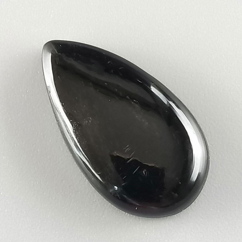 Ossidiana Arcobaleno Sheen Forma Goccia Piatto Cabochon Liscio Fatto a Mano 28X16X6mm 3,50gm 1pz