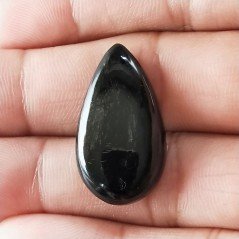 Cabochon di Ossidiana Arcobaleno Sheen Goccia, Piatto e Liscio, 28x16x6 mm, 3,50 g, Fatto a Mano Cabochon di Ossidiana Arcobaleno Sheen Goccia, Piatto e Liscio, 28x16x6 mm, 3,50 g, Fatto a Mano
