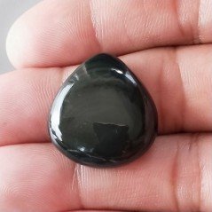 Cabochon di Ossidiana Arcobaleno Sheen Goccia, Piatto e Liscio, 24x23x7 mm, 5,00 g, Fatto a Mano Cabochon di Ossidiana Arcobaleno Sheen Goccia, Piatto e Liscio, 24x23x7 mm, 5,00 g, Fatto a Mano