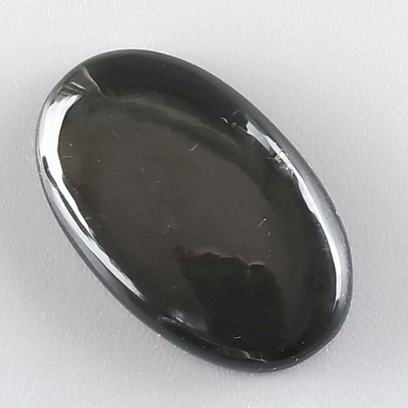 Ossidiana Arcobaleno Sheen Forma Ovale Piatto Cabochon Liscio Fatto a Mano 27X17X5mm 3,70gm 1pz