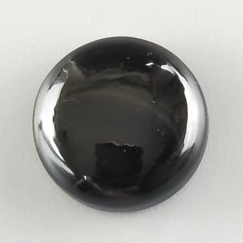 Ossidiana Arcobaleno Sheen Forma Tondo Piatto Cabochon Liscio Fatto a Mano 20X7mm 4,42gm 1pz