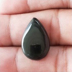 Ossidiana Arcobaleno Sheen Forma Goccia Piatto Cabochon Liscio Fatto a Mano 21X14X5mm 2,00gm 1pz