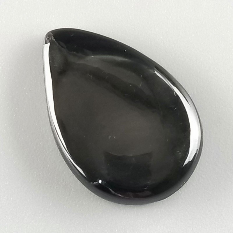 Ossidiana Arcobaleno Sheen Forma Goccia Piatto Cabochon Liscio Fatto a Mano 29X20X5mm 4,00gm 1pz