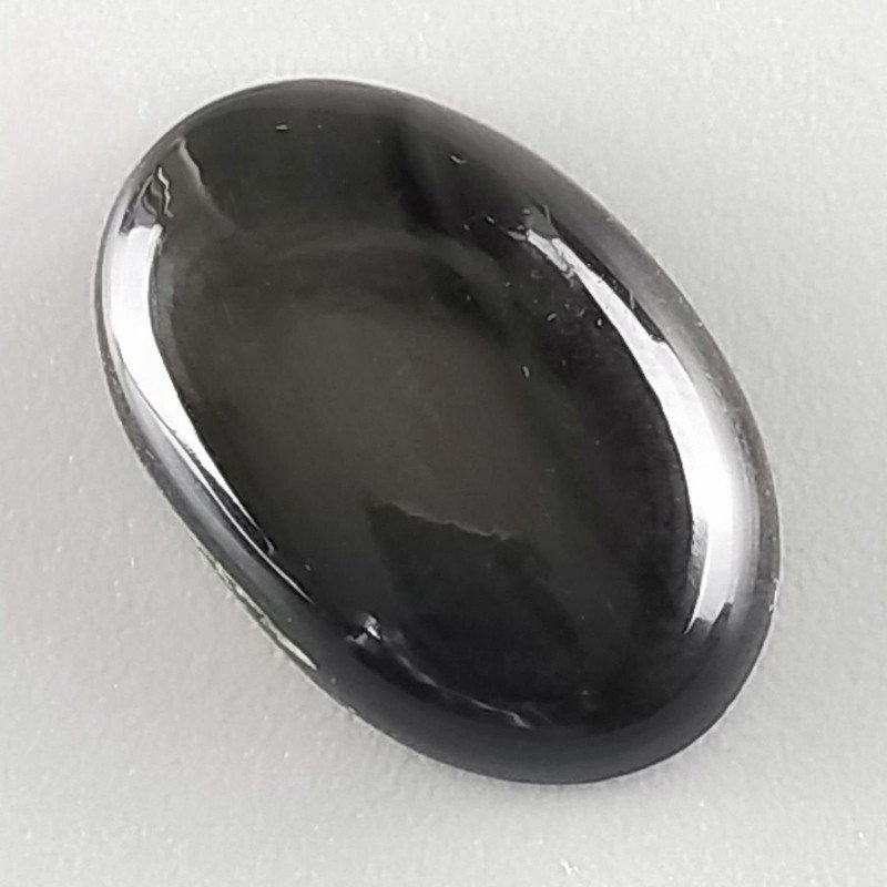 Ossidiana Arcobaleno Sheen Forma Ovale Piatto Cabochon Liscio Fatto a Mano 19X13X5mm 1,78gm 1pz