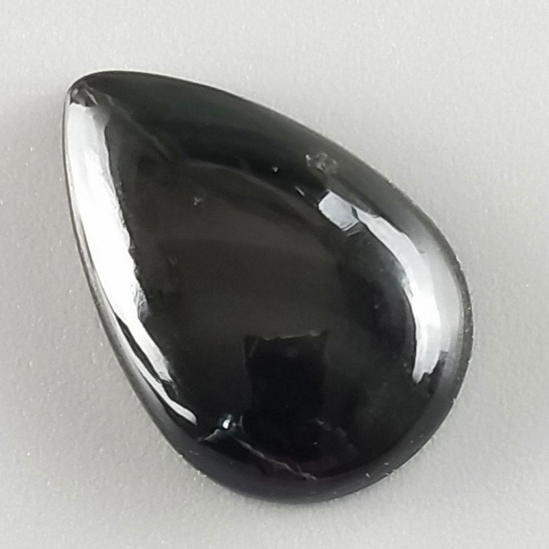 Ossidiana Arcobaleno Sheen Forma Goccia Piatto Cabochon Liscio Fatto a Mano 24X16X5mm 2,64gm 1pz