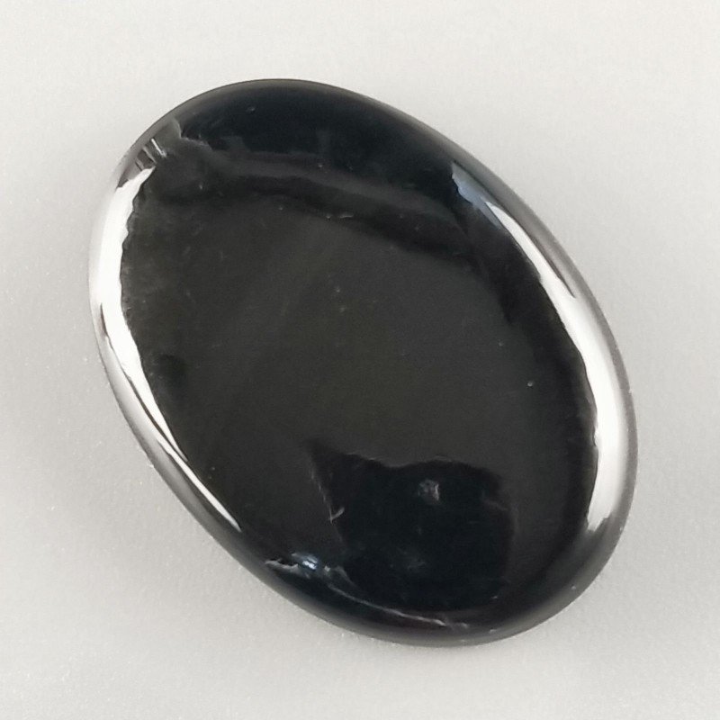 Ossidiana Arcobaleno Sheen Forma Ovale Piatto Cabochon Liscio Fatto a Mano 33X24X6mm 7,30gm 1pz