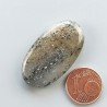 Pietra di Sole Nera Naturale Forma Ovale Piatto Cabochon Liscio Fatto a Mano 34X19X6mm 7,50gm 1pz