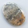 Pietra di Sole Nera Naturale Forma Ovale Piatto Cabochon Liscio Fatto a Mano 35X24X5mm 7,50gm 1pz